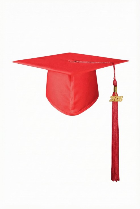 birrete graduación 2026, birrete rojo, gorro universitario, borla graduación, colgante 2026, recuerdo de graduación, birrete escolar, birrete para fotos, accesorios ceremonia fin de curso