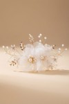 horquilla elegante niña, accesorio pelo niña, horquilla flores perlas cristales, horquilla comunión bautizo boda, accesorio ceremonia infantil, horquilla decorada niña, pinza pelo elegante niña, complemento niña ocasiones especiales