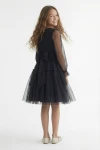 Holly Vestido Tul Negro – estilismo completo para niña