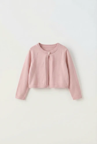 Bolero elegante para niña Malena en rosa