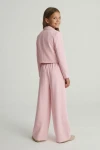 conjunto niña Emi rosa otra vista, conjunto elegante para niña, sastrería infantil