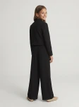 conjunto niña Emi negro otra vista, conjunto elegante para niña, sastrería infantil