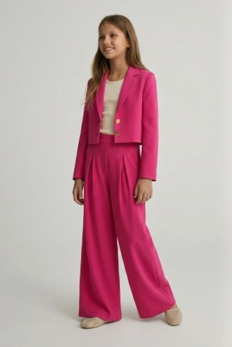 Conjunto elegante para niña Emi en fucsia