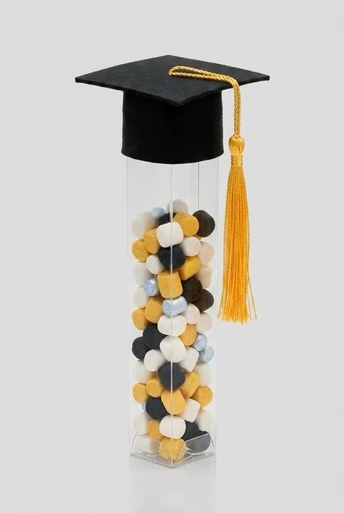 Tubo Elegante para Diplomas de Graduación negro – set de 6