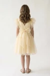 vestido amarillo niña - Vestido Paola de tul amarillo para niña de ceremonia (5)