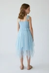 vestido azul niña - Vestido de ceremonia Suzi azul para niña (5)