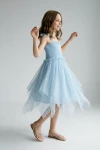 vestido azul niña - Vestido de ceremonia Suzi azul para niña (7)