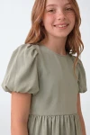 vestido verde niña - Vestido de ceremonia Sia verde para niña (3)