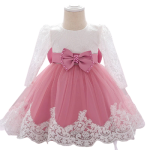 Vestido para bautismo Rosie II rosa polvo