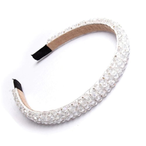 Diadema con cristales blanco