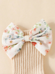 conjunto bebé, calcetines bebé con lazos, turbante algodón bebé, regalo bebé elegante, ropa bebé especial, accesorios bebé antideslizantes, moda bebé, ropa infantil de calidad